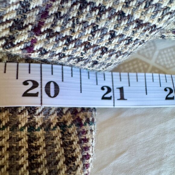 Abraham Moon Wool & Silk Tan Tweed Blazer Sports Jacket - Picture 10 of 11